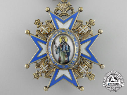 a_serbian_order_of_st._sava;_third_class_commander_cross_a_5145