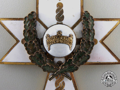 a_croatian_order_of_the_crown_of_king_zvonimir;_first_class_cross_with_oak_leaves_a_52