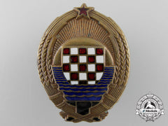 Croatia, Independent State. A Military Court Judge’s Badge, C.1955