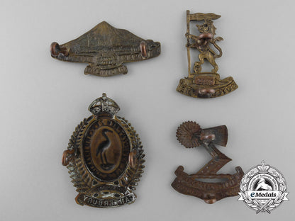four_first_war_new_zealand_cap_badges_a_5278
