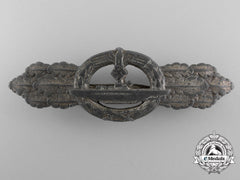 A Kriegsmarine Submarine Clasp; Silver Grade By Schwerin
