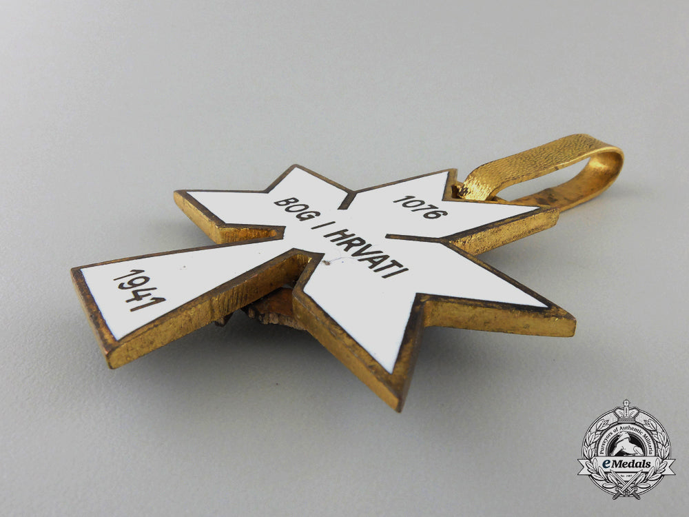 a_croatian_order_of_the_crown_of_king_zvonimir;_first_class_cross_with_oak_leaves_a_55
