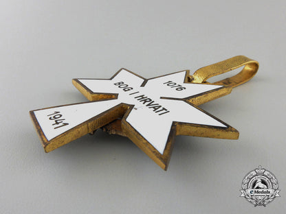 a_croatian_order_of_the_crown_of_king_zvonimir;_first_class_cross_with_oak_leaves_a_55
