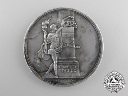 an1810_marriage_of_napoleon_i_and_marie_louise_of_austria_medal_a_5739