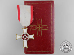 A Sovereign Military Order Of Malta; Merit Cross By Tanfani & Bertarelli
