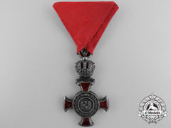 An Austrian Silver Cross Of Merit With Crown By Kunz