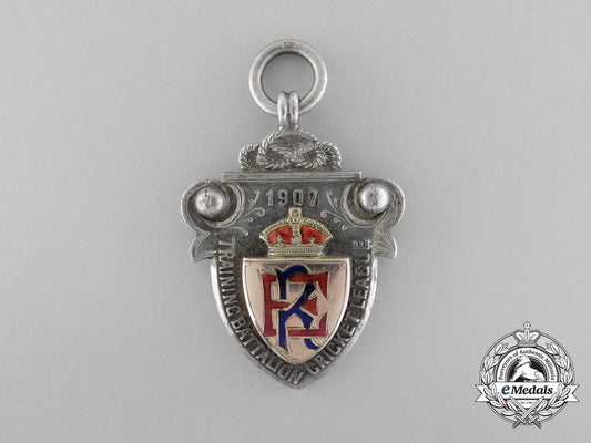 a1907_royal_engineers_training_battalion_cricket_league_award_to2_nd_lieutenant_gemmell_a_6028