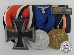 A Luftwaffe Long Service & Iron Cross Medal Bar
