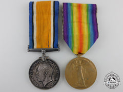 A First War Medal Pair To The 1St Canadian Infantry Battalion