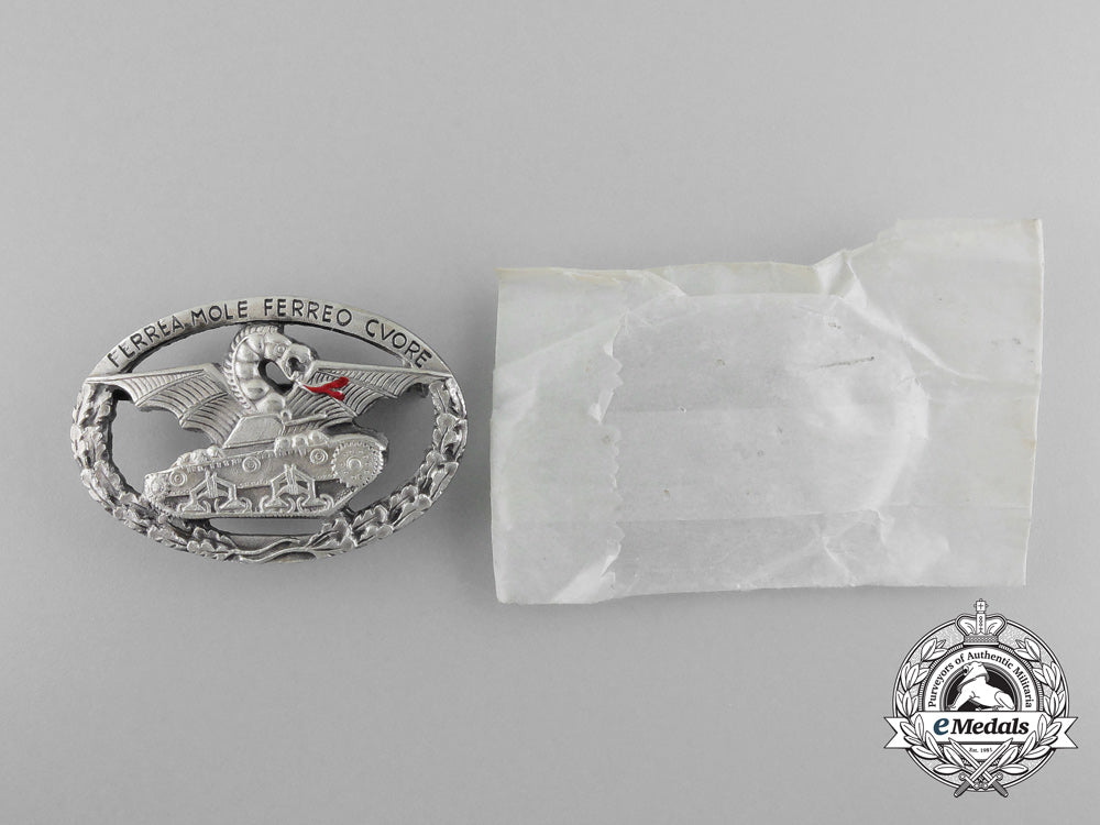 a_mint_second_war_italian_tank_crew’s_badge_with_packet_a_6686