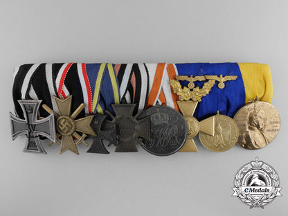 a_first&_second_war_german_medal_bar_of_eight;_with_ribbon_bar_and_case_a_6745