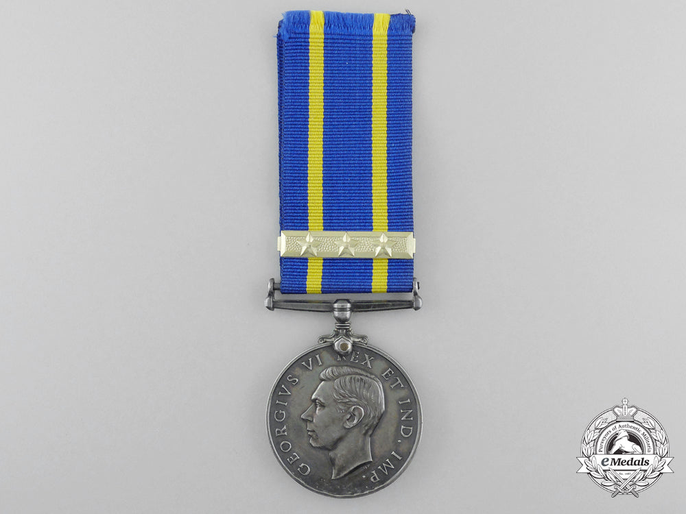 Service Mounted A Royal Canadian Mounted Police Long Service Medal With Three Star Cla ...