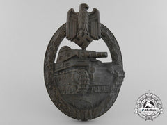 A Bronze Grade Tank Badge By Hermann Aurich, Dresden