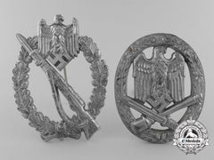 Two German Army/Ss Badges