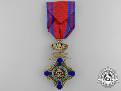 an_order_of_the_star_of_romania,_knight_with_crossed_swords;_type_i(1877-1932)_a_7242