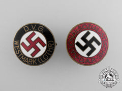 Two Nsdap Membership Badges