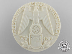 Germany, Nsdap. A 1939 Wiesbaden Tinnie; Rzm Marked