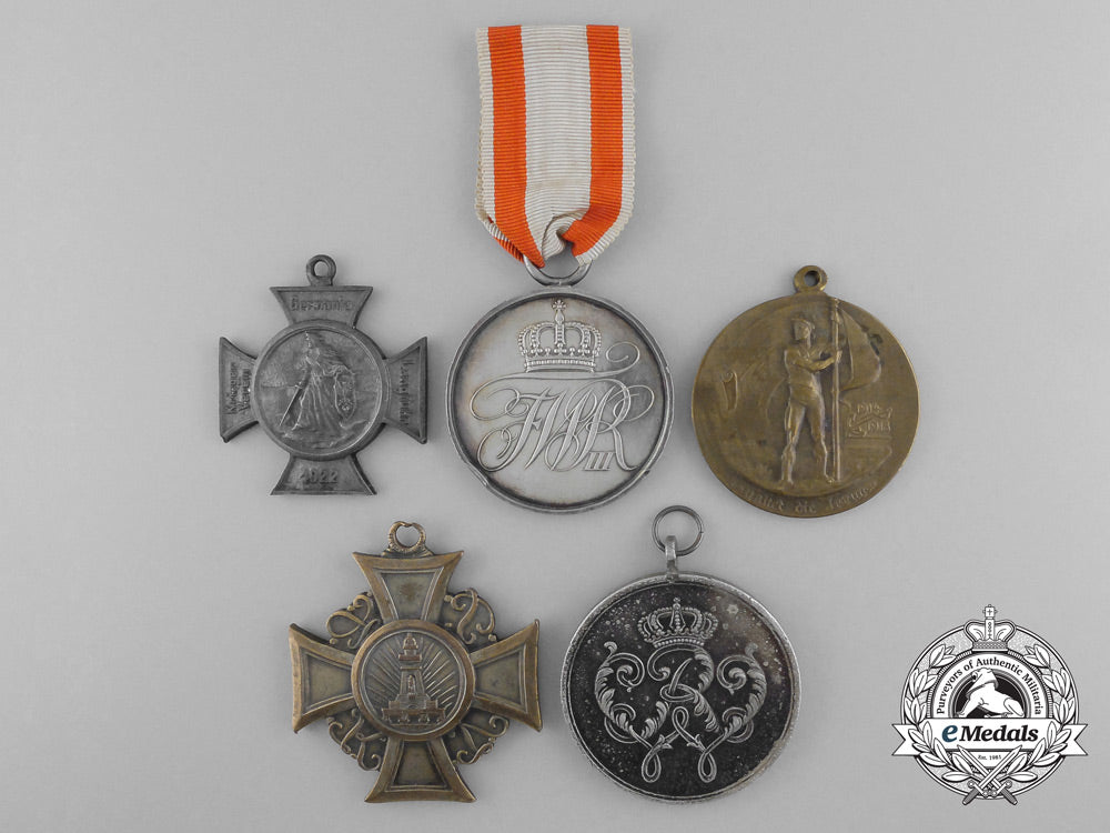 five_prussian_medals,_decorations&_awards_a_7897