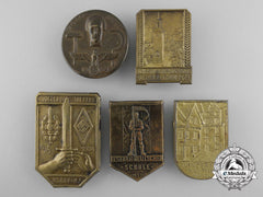 Five German Tinnies & Badges