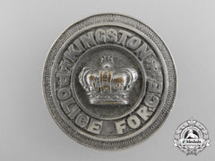 Canada, Dominion. An Early City Of Kingston, Ontario Police Force Badge; Numbered