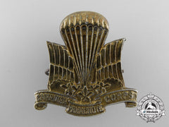 A Rare Field Made Second War Canadian Parachute Corps Cap Badge