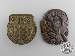 Two Croatian Badges