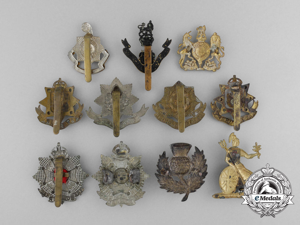 eleven_first_war_british_cap_badges_a_8296