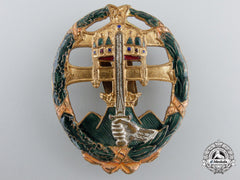 A Hungarian Officers Army Badge For Combat Service