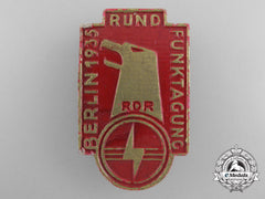 A 1935 Berlin Rdr Radio Listener Badge