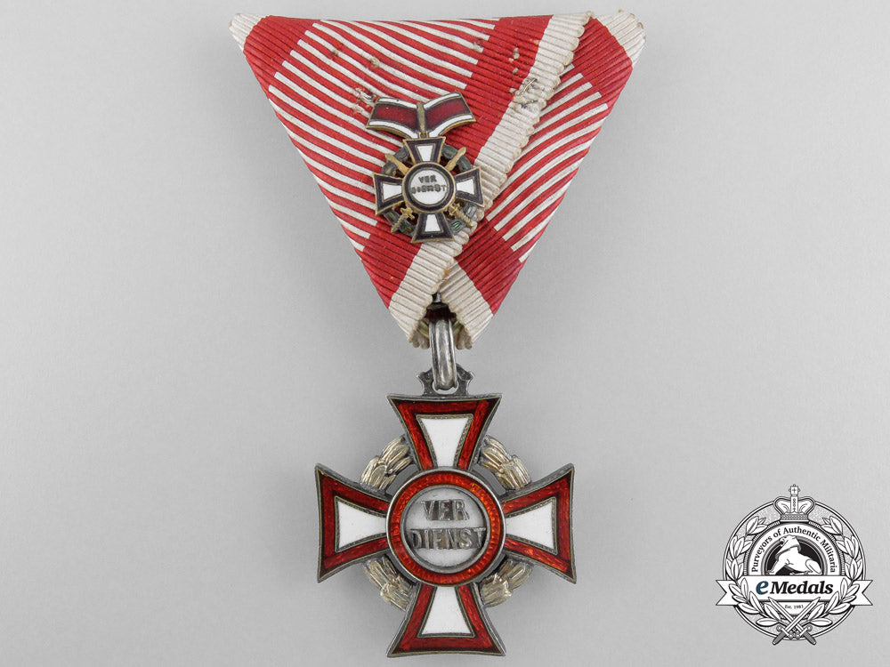 austria._a_military_merit_cross_by_rothe_with2_nd_class_miniature_a_8697