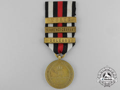 A Prussian War Merit Medal 1870-1871; Bronze Grade With 3 Clasps