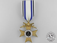 A Bavarian Military Merit Cross; 1St Class With Swords