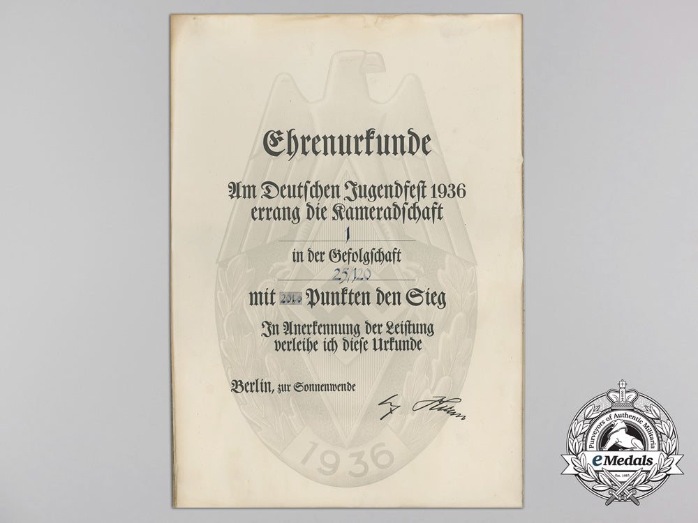 a_german_youth_festival_honourary_award_certificate1936_a_8918