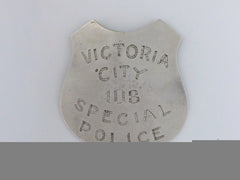 An Early Victoria City 108 Special Police Badge