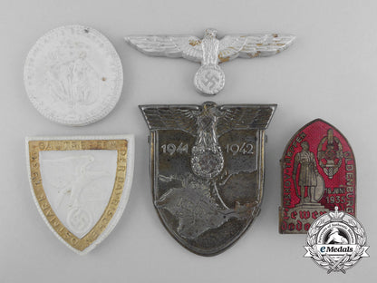 germany,_third_reich._a_lot_of_five_badges,_insignia,_and_awards_a_9078