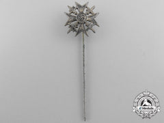 A Miniature Stickpin Spanish Cross In Silver