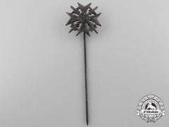 A  Miniature Stickpin Spanish Cross In Bronze