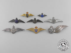 A Lot Of Eight Canadian & British Second War Wings