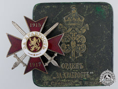 A First War Bulgarian Military Order For Bravery; 4Th Class With Case