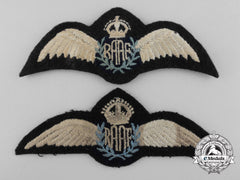 Two Second War Royal Australian Air Force Wings