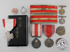 Ten Second War Japanese Medals, Badges, And Insignia