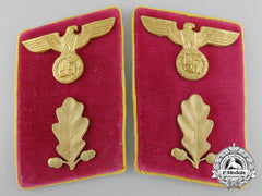 A Pair Of Nsdap  'Reichsleitung Abschnittsleiter' Collar Tabs