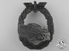 A First Pattern Kriegsmarine E-Boat Badge By French Maker Bacqueville, Paris