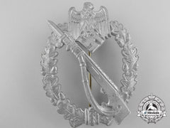 A Infantry Badge Silver Grade By Franz  Zimmermann