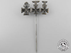 A Knight's Cross With Swords & Oakleaves, First & Second Class Iron Cross Miniature Set