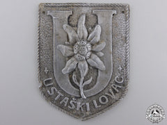 A  Ustaski Lovac Arm Badge Of The Ustasha Rifleman's Brigade