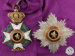 A Belgian Order Of Leopold I;  Grand Cross Set Of Insignia By P. De Greef,