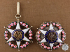 A Brazilian Order Of The Rose; Neck Badge And Breast Star