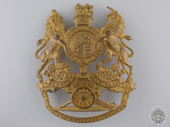 A British King's Crown Royal Artillery Officer's Helmet Plate