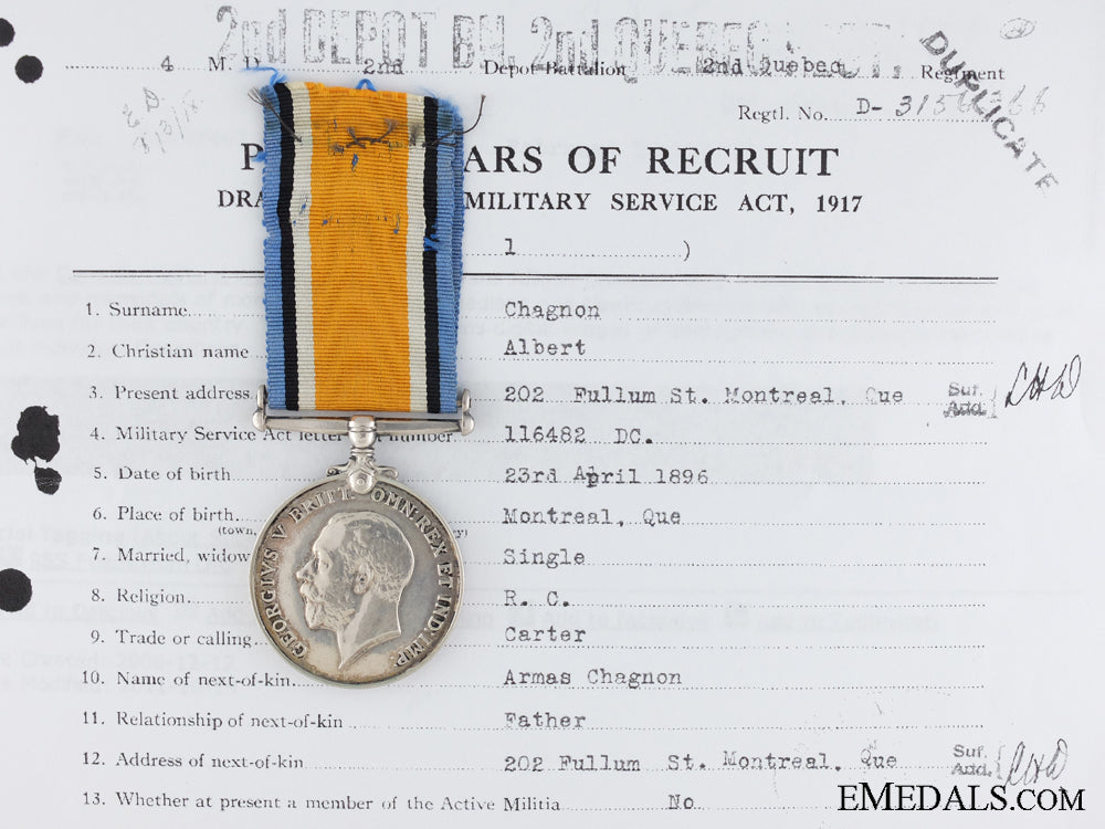 a_british_war_medal_to_the_quebec_regiment_cef_a_british_war_me_5384e7ea26ed6
